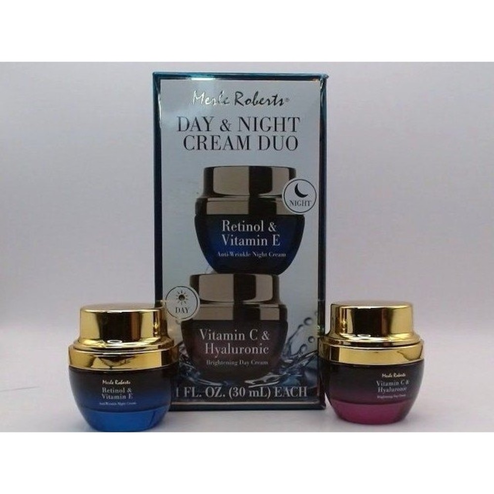 Merle Roberts - Day & Night Cream Duo,  1 Fl Ox Each, BRAND NEW IN BOX